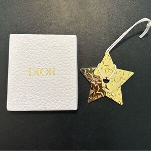 NIB Dior Shimmering Gold Star Ornament